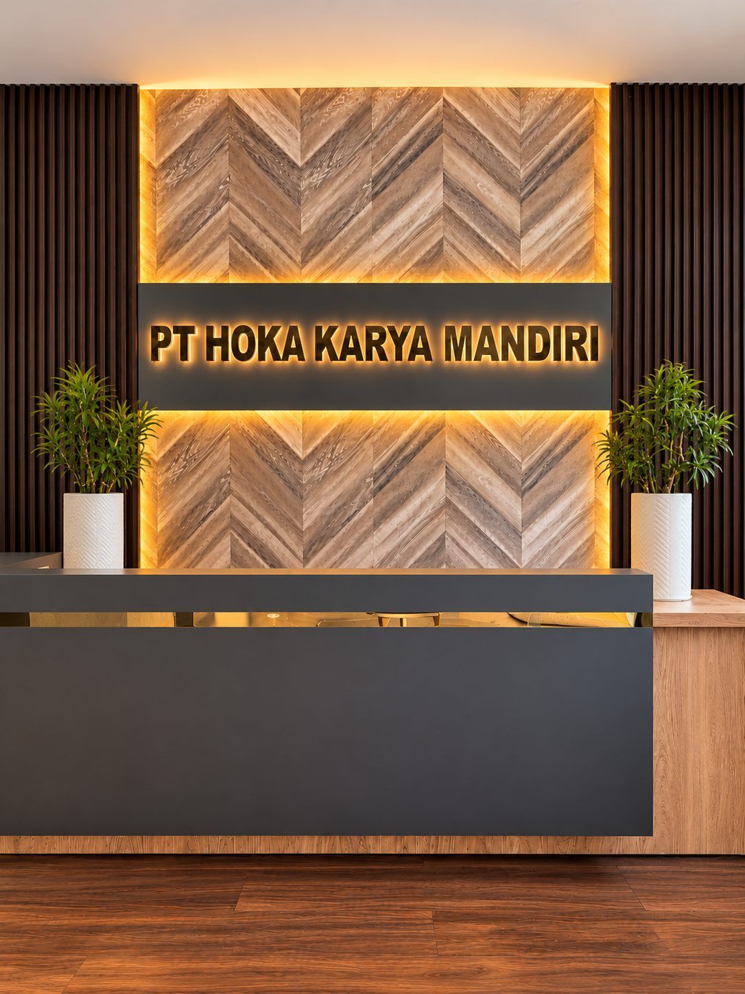 Lobi kantor pusat PT Hoka Karya Mandiri