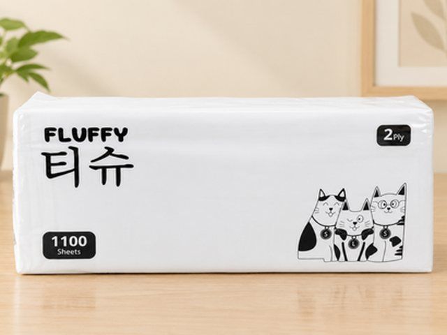Fluffy Facial Tissue 1100